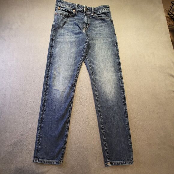 American Eagle Mens 28x29 Athletic Straight Air Flex Distressed Denim Jeans - Picture 1 of 10